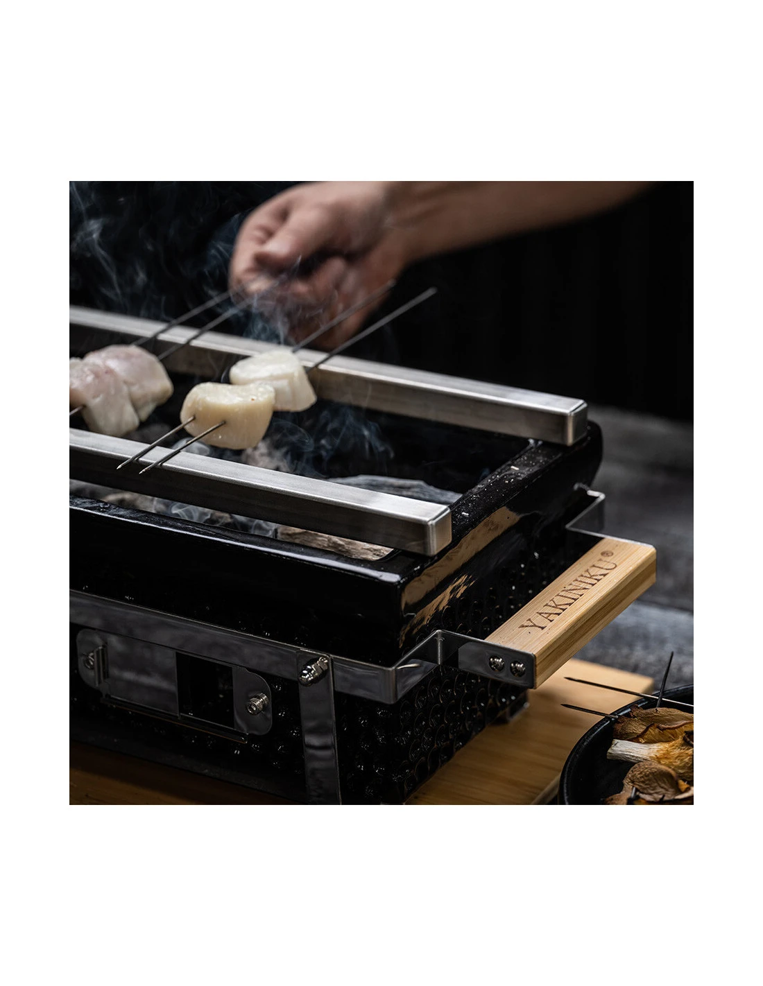 2 BARRES A YAKITORI POUR SHICHIRIN RECTANGULAIRE YAKINIKU 5 2 BARRES A YAKITORI POUR SHICHIRIN RECTANGULAIRE YAKINIKU – Image 3