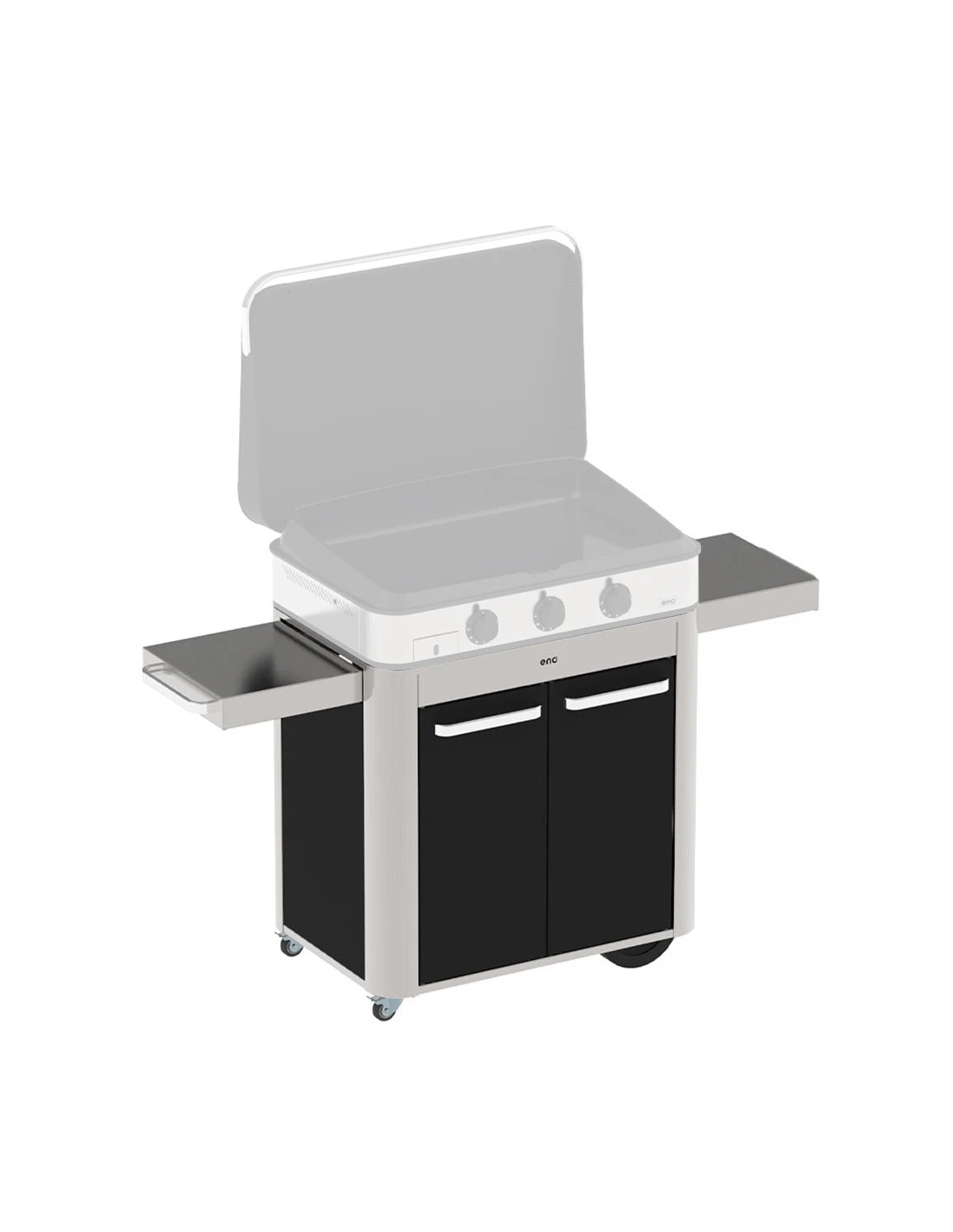 CHARIOT ENOSIGN 80 INOX PORTE NOIRE SEUL 4 CHARIOT ENOSIGN 80 INOX PORTE NOIRE SEUL – Image 2