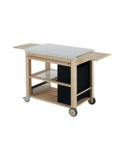 ENO Chariot MOBILOT En Bois Et Inox