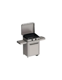 COMBO PLANCHA ENOSIGN GAZ 65 TOUT INOX CHARIOT & CAPOT -camping boutique combo enosign gaz 65 tout inox plancha chariot capot 4