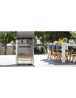 COMBO PLANCHA ENOSIGN GAZ 65 TOUT INOX CHARIOT & CAPOT -camping boutique combo enosign gaz 65 tout inox plancha chariot capot 5