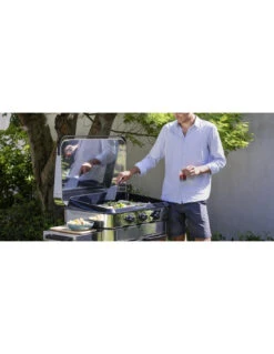COMBO PLANCHA ENOSIGN GAZ 80 TOUT INOX CHARIOT & CAPOT -camping boutique combo enosign gaz 80 tout inox plancha chariot capot 6