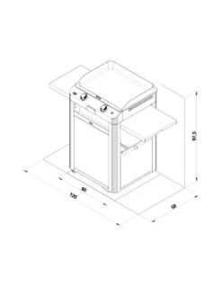 COMBO FUSION 60 GRIS CARGO PLANCHA + CHARIOT + CAPOT 6 COMBO FUSION 60 GRIS CARGO PLANCHA + CHARIOT + CAPOT -camping boutique combo fusion 60 gris cargo plancha chariot capot 1