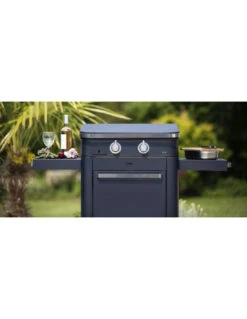 COMBO PLANCHA ENOSIGN GAZ 65 BLEU NAVY CHARIOT & CAPOT -camping boutique combo plancha enosign gaz 65 bleu navy capot 6