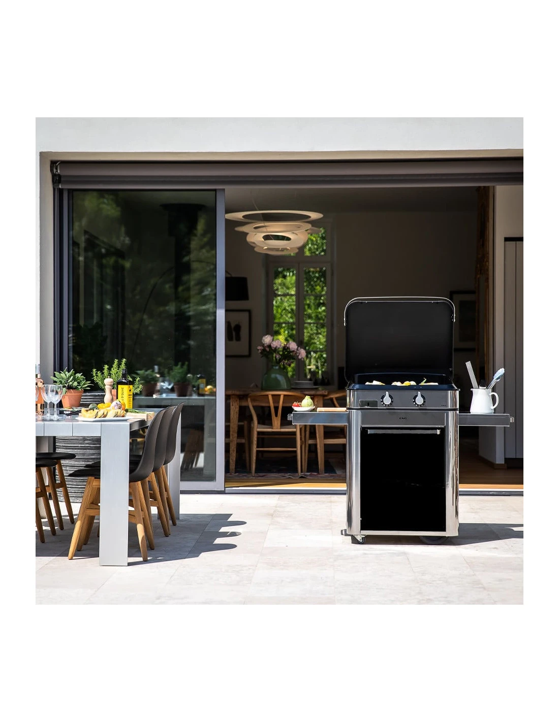 COMBO PLANCHA ENOSIGN GAZ 65 NOIR + INOX CHARIOT & CAPOT 4 COMBO PLANCHA ENOSIGN GAZ 65 NOIR + INOX CHARIOT & CAPOT – Image 2