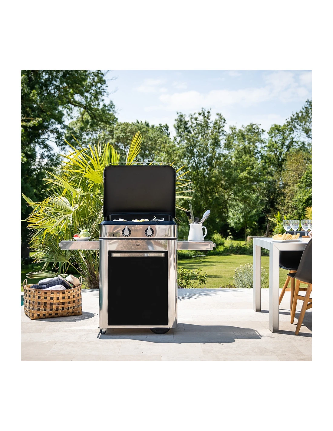 COMBO PLANCHA ENOSIGN GAZ 65 NOIR + INOX CHARIOT & CAPOT 10 COMBO PLANCHA ENOSIGN GAZ 65 NOIR + INOX CHARIOT & CAPOT – Image 8