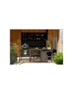 CUISINE BIG GREEN EGG 3 MODULES AVEC KAMADO MEDIUM ET ET PLACARD