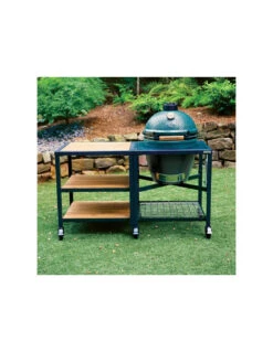 PLATEAU / ETAGERE GRILLE INOX POUR MODULE DE CUISINE BIG GREEN EGG -camping boutique insert grille inox big green egg 1