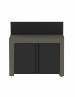 ENO Desserte FELIX En Acier Gris Et Noir