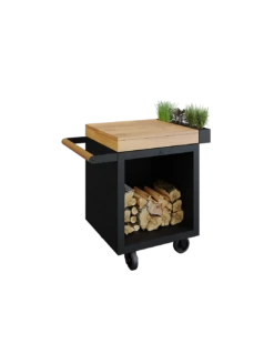 MISE EN PLACE TABLE BLACK 65 PRO BOIS DE TECK