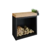 OFYR BUTCHER BLOCK STORAGE 90 BLACK BOIS DE TECK -camping boutique ofyr butcher block storage 90 black bois de teck