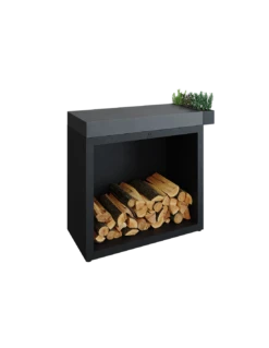 OFYR BUTCHER BLOCK STORAGE 90 BLACK CERAMIQUE ANTHRACITE