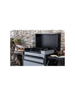 Plancha Premium Gaz 60 Acier Noir Et Gris -camping boutique plancha premium gaz 60 acier noir et gris 2