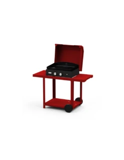 PACK PLANCHA PURE GRILL 260 ROUGE + CHARIOT + CAPOT