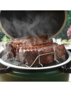 RACK V - SUPPORT DE ROTISSERIE BIG GREEN EGG SMALL / MEDIUM -camping boutique rack v ratelier de rotisserie bge small medium 1