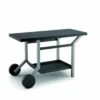Table Roulante Forge Adour En Acier Noir & Gris -camping boutique table roulante forge adour en acier noir gris