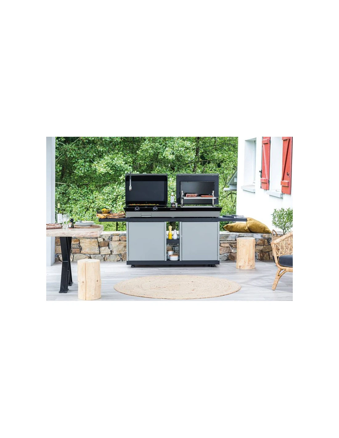 Table Roulante Pour Plancha Grill Forge Adour COMBI 4 Table Roulante Pour Plancha Grill Forge Adour COMBI – Image 2